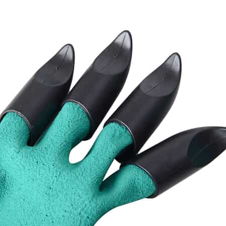 Set of 2 -70% Latex and 30% Polyester Puncture Resistant Claws Garden Gloves (One Size Fits Most) image number 2