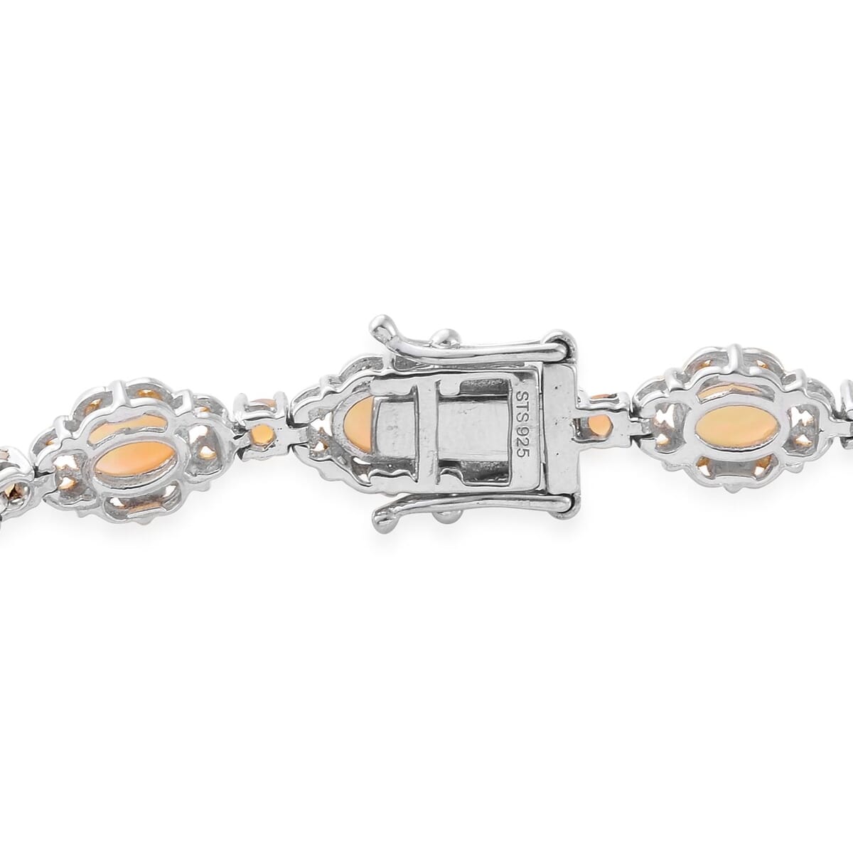 Ethiopian Welo Opal Bracelet in 14K Yellow Gold and Platinum Over Sterling Silver (7.50 In) 6.00 ctw image number 2