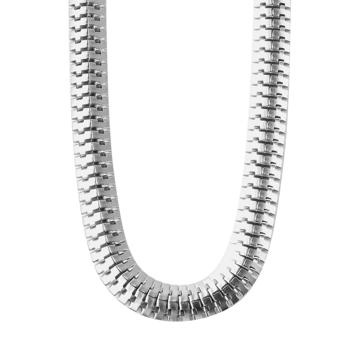 Snake Bracelet (Adjustable) and Necklace (Adjustable) in Stainless Steel image number 3