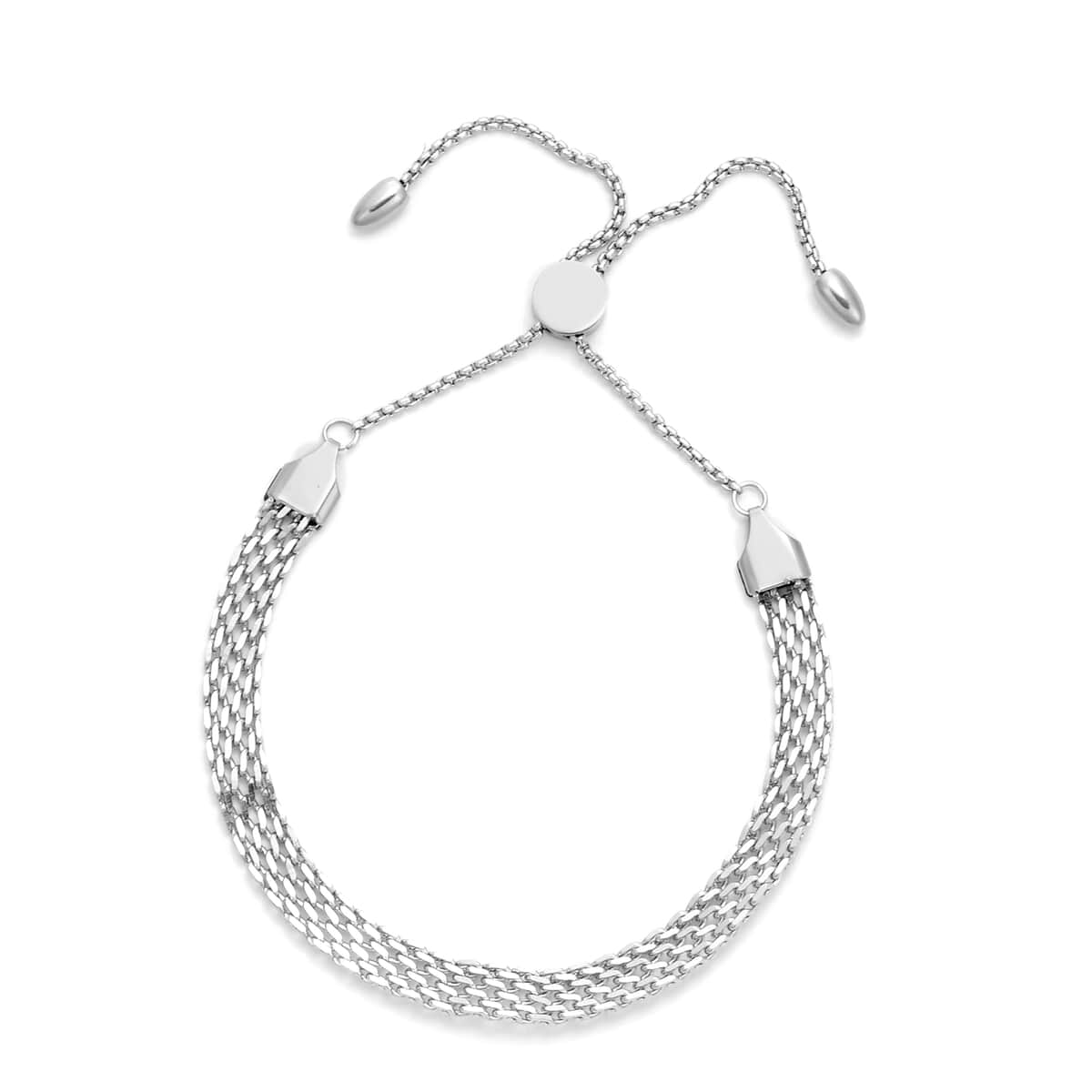 Fancy Bracelet (Adjustable) and Necklace (Adjustable) in Stainless Steel image number 3