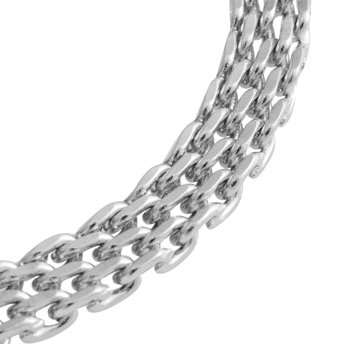 Fancy Bracelet (Adjustable) and Necklace (Adjustable) in Stainless Steel image number 6