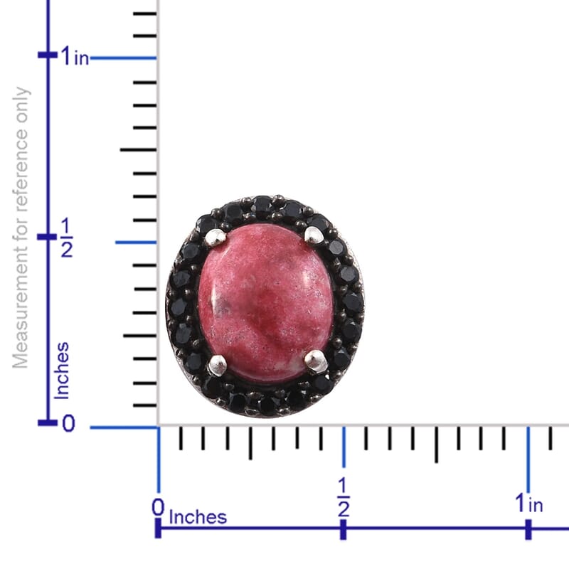 Norwegian Thulite and Multi Gemstone Earrings in Platinum Over Sterling Silver 9.29 ctw