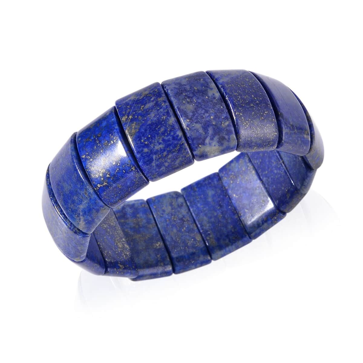 Lapis Lazuli Section Stretch Bracelet 513.50 ctw image number 0