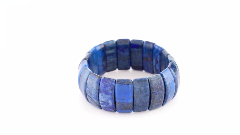 Lapis Lazuli Section Stretch Bracelet 513.50 ctw
