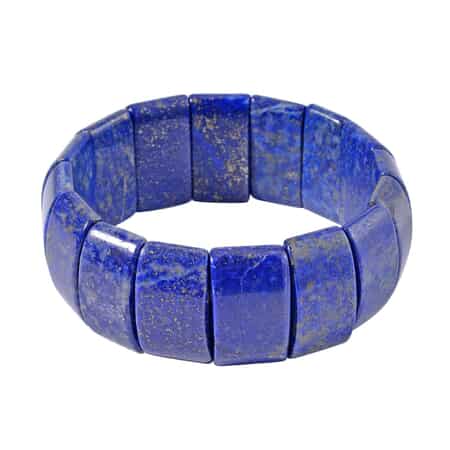Lapis Lazuli Section Stretch Bracelet 513.50 ctw image number 2