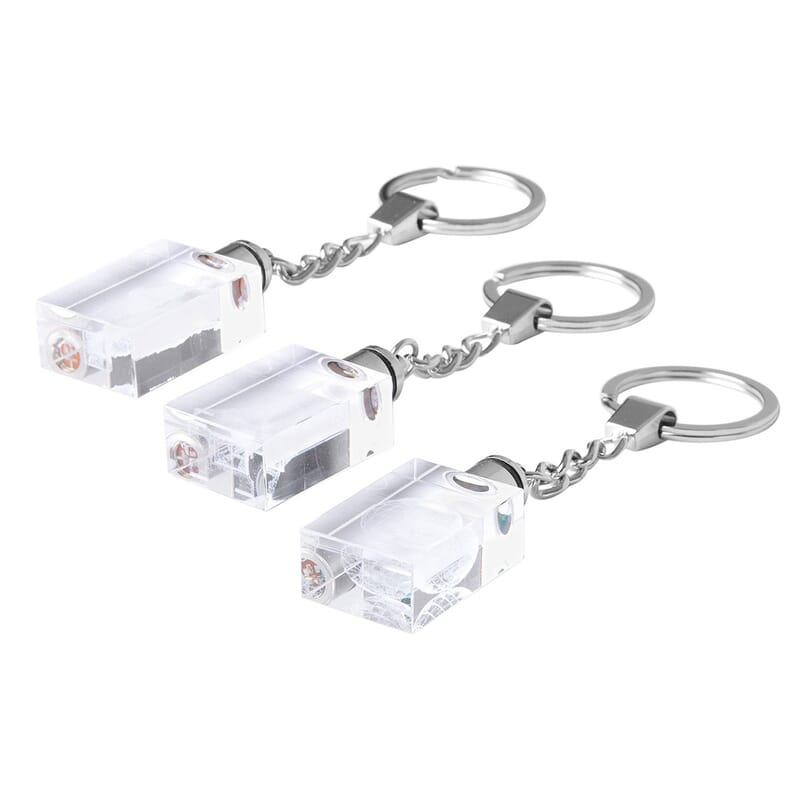 Set of 3 Earth, Statue of Liberty and Eiffel Tower Crystal Keychains with LED Light