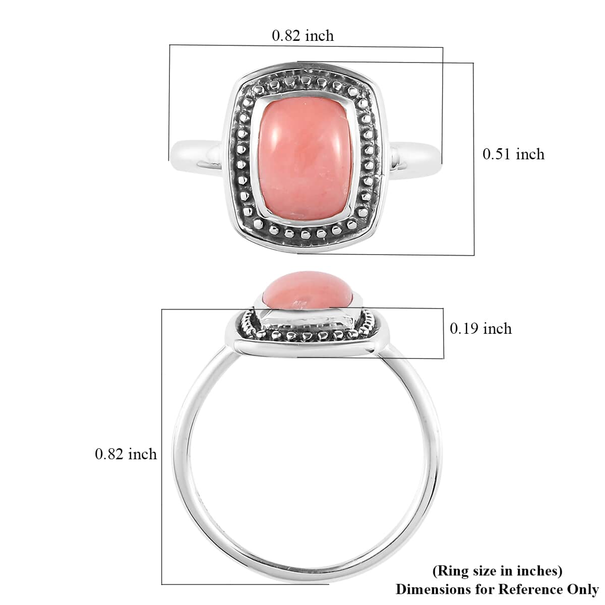 Artisan Crafted Oregon Peach Opal Solitaire Ring in Sterling Silver (Size 10.0) 1.10 ctw image number 5