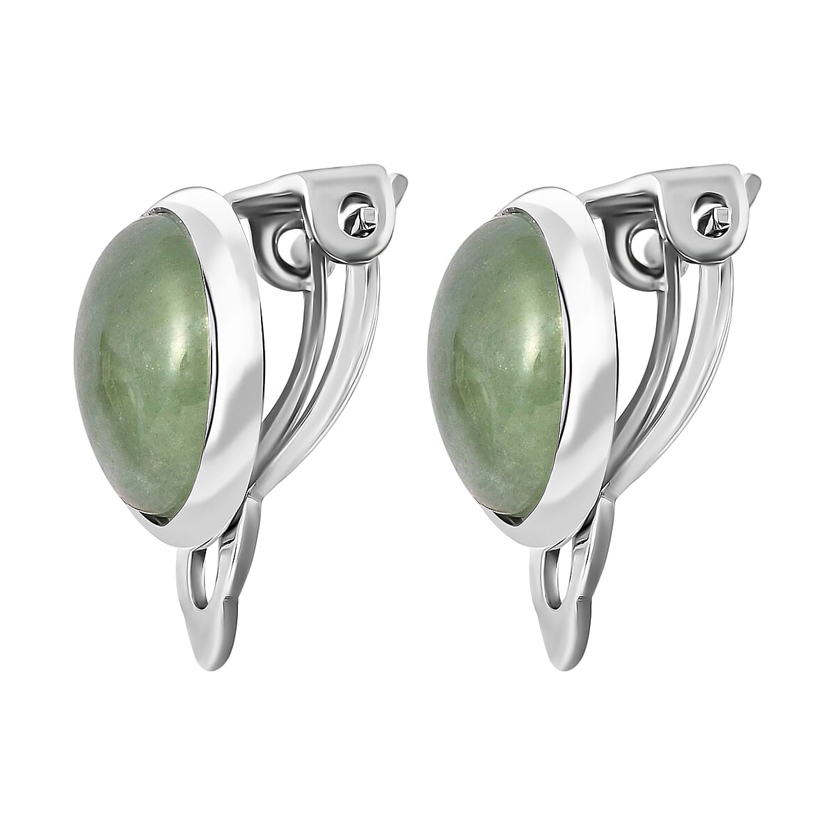 Set of 5 Multi Gemstone Clip On Stud Earrings in Silvertone 76.50 ctw image number 4