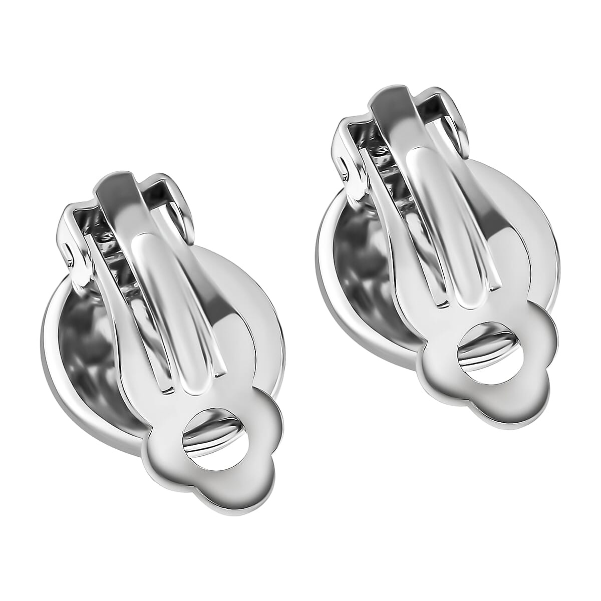 Set of 5 Multi Gemstone Clip On Stud Earrings in Silvertone 76.50 ctw image number 5