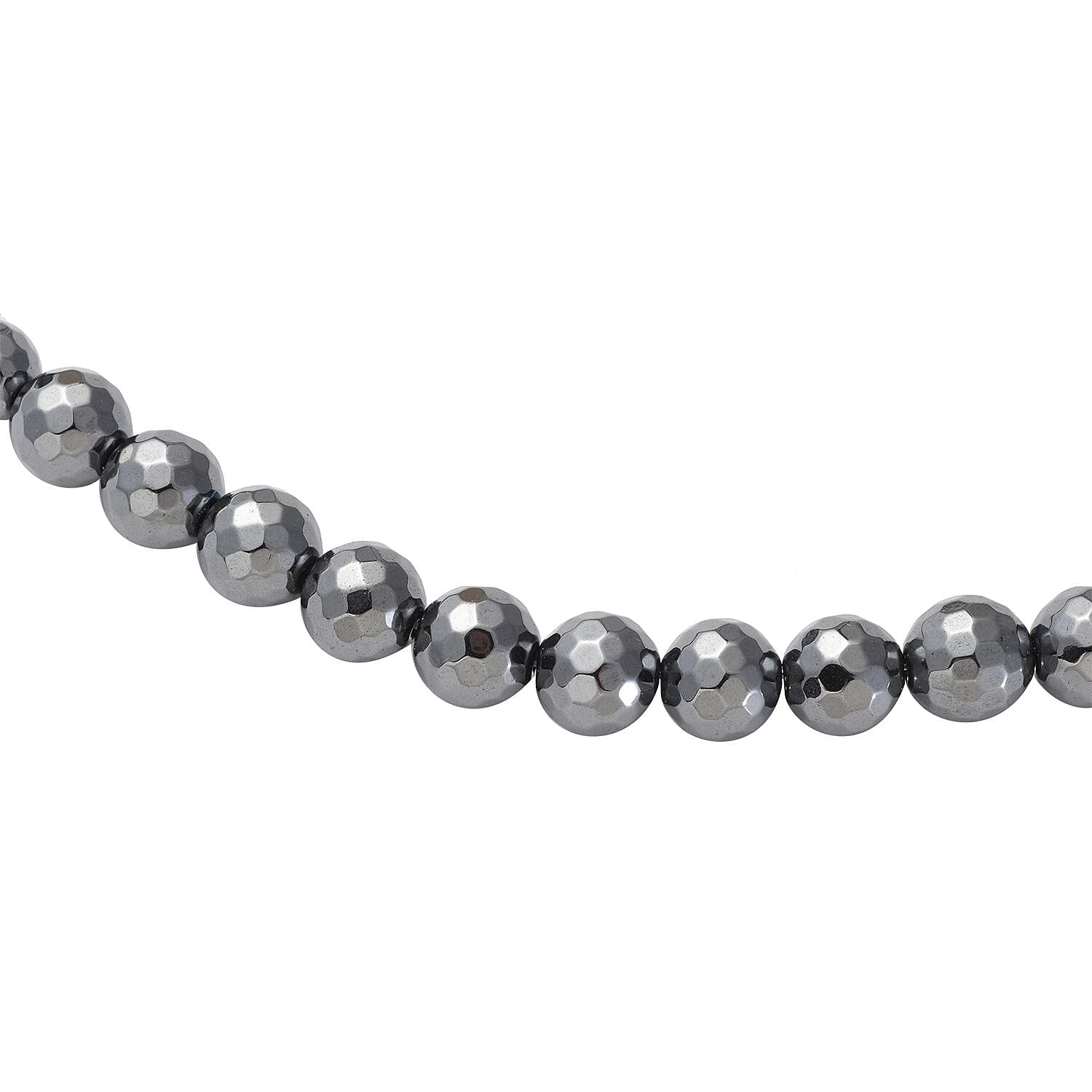 Black Hematite 429.50 ctw Beaded Drop Earrings and Necklace 20 Inches in Stainless Steel