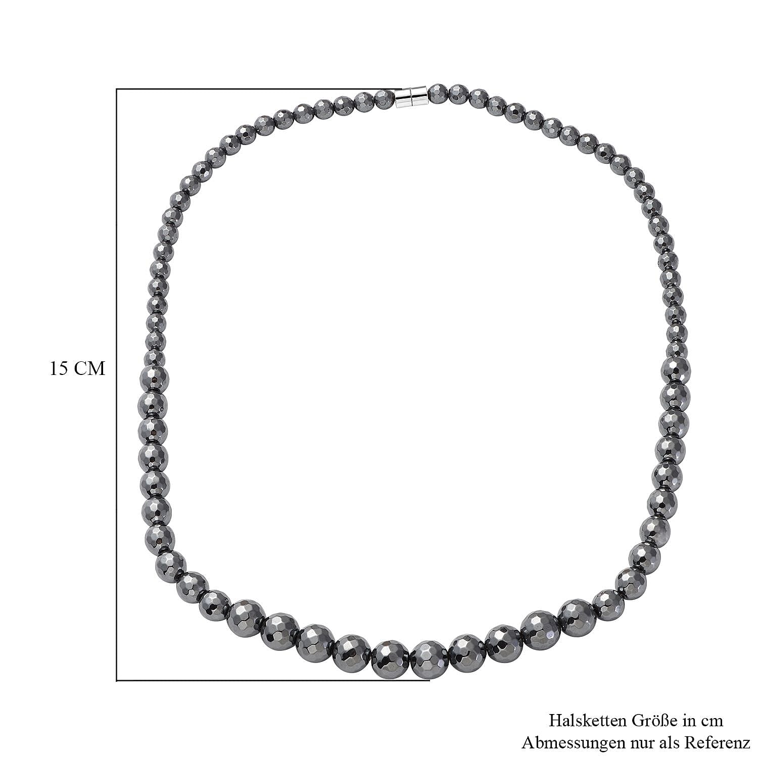 Black Hematite 429.50 ctw Beaded Drop Earrings and Necklace 20 Inches in Stainless Steel