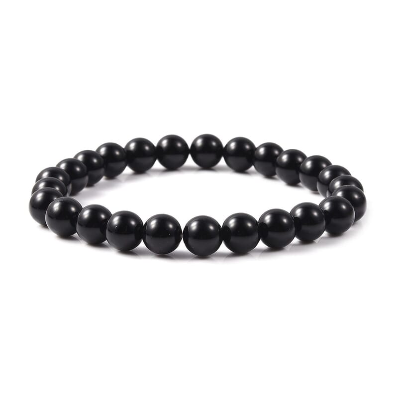 Set of 3 Black Agate, Black and White Chroma Stretch Bracelets and Pointer Pendant Necklace 24 Inches in Black Oxidized Silvertone & Stainless Steel 168.00 ctw