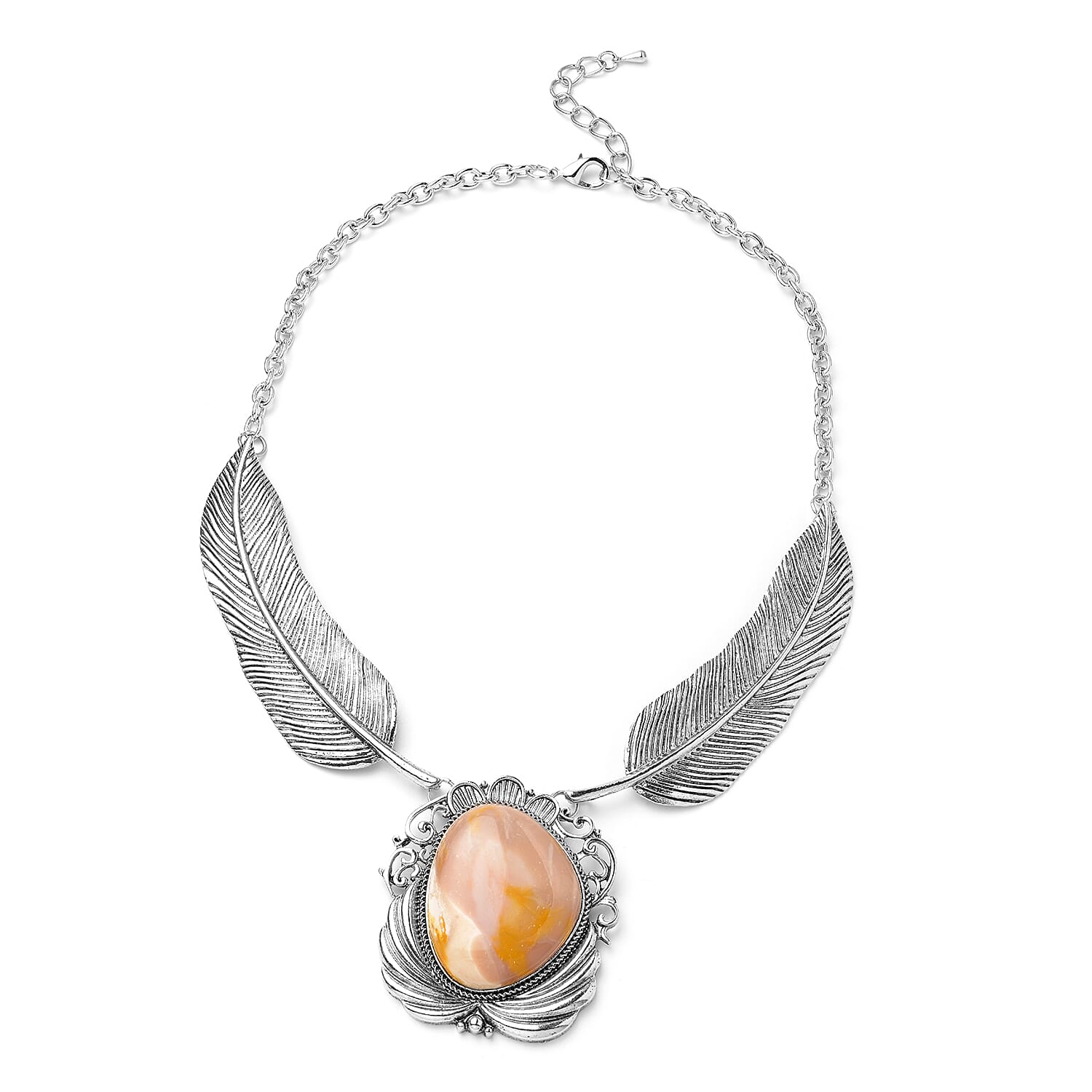 Kennedy Range Mookaite Necklace in Black Oxidized Silvertone| Solitaire Necklace For Women| Unique Birthday Gifts 100.00 ctw (18-20 Inches)