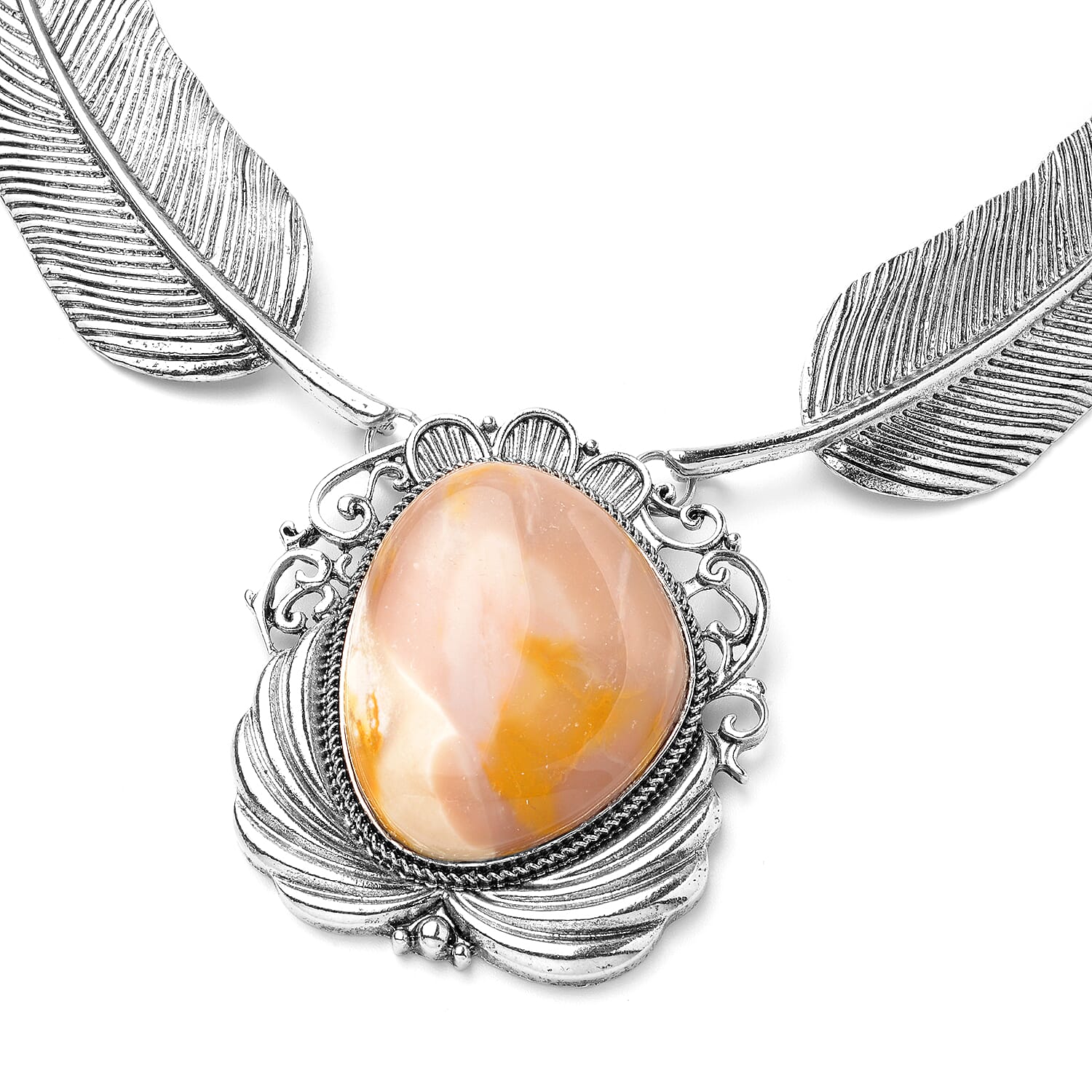 Kennedy Range Mookaite Necklace in Black Oxidized Silvertone| Solitaire Necklace For Women| Unique Birthday Gifts 100.00 ctw (18-20 Inches)