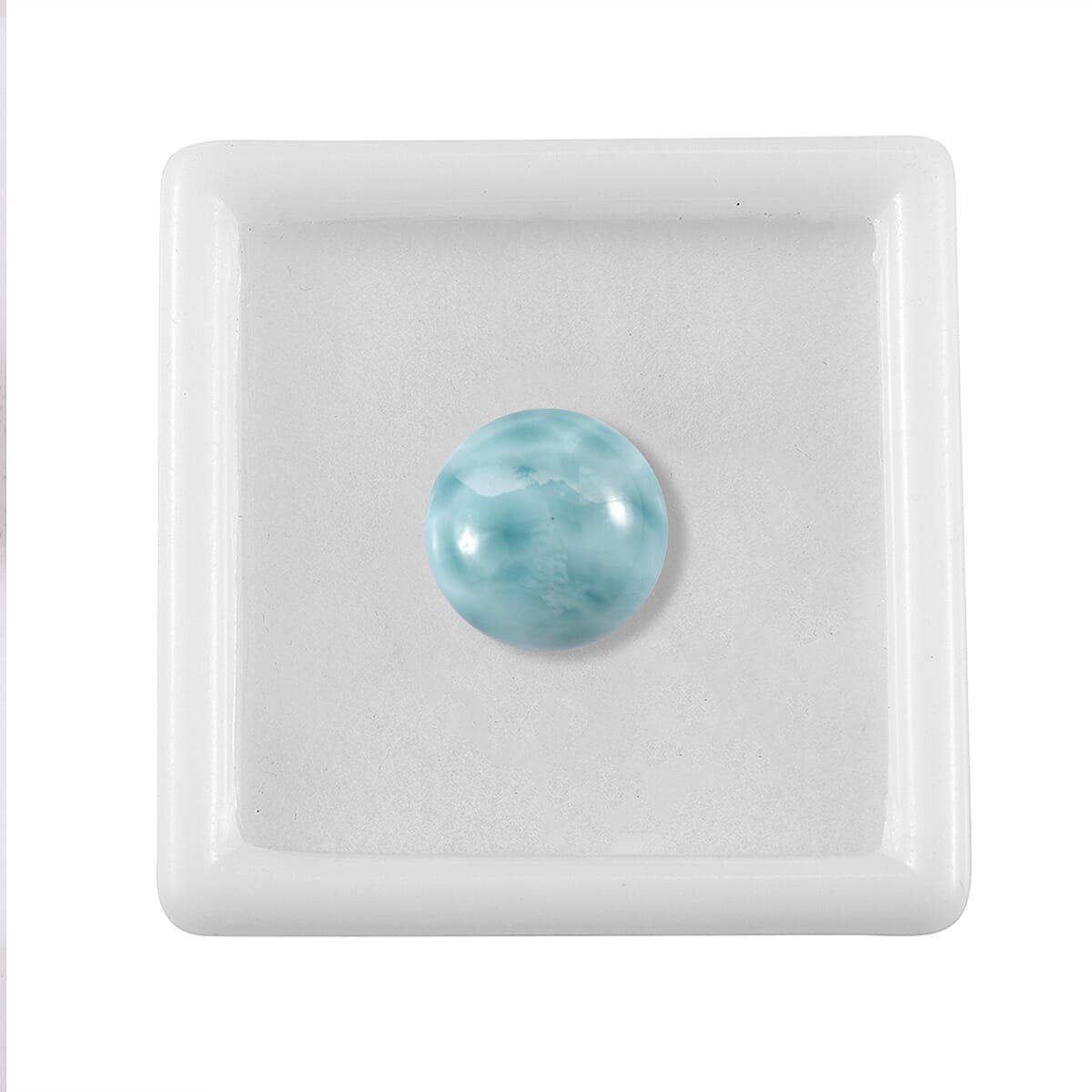 AAA Larimar (Rnd 12 mm) 6.15 ctw Loose Gemstone