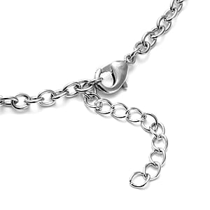 Simulated Purple Sapphire and Austrian Crystal Bracelet (7.50 in), Earrings and Necklace (20.00 In) in Silvertone