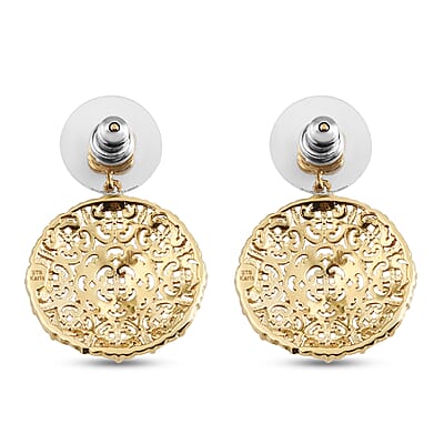 EverTrue Openwork Earrings in 18K YG Plated
