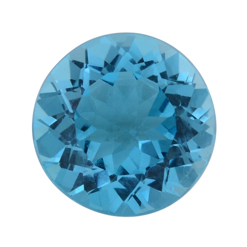 Swiss Blue Topaz (Rnd 15 mm) 12.50 ctw