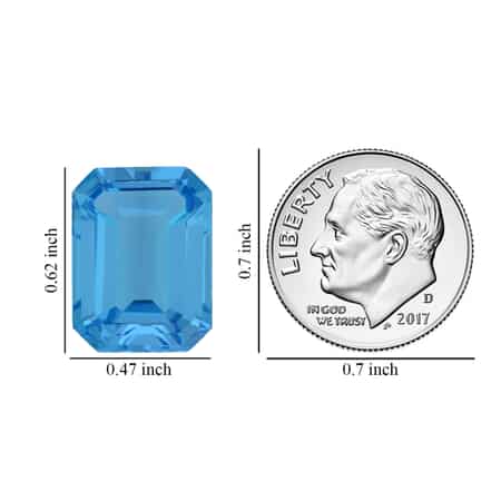 Electric Blue Topaz (Oct 16x12 mm) 11.56 ctw image number 1