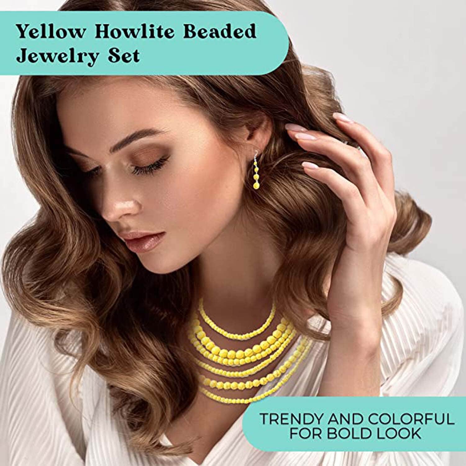 Yellow on sale costume jewelry