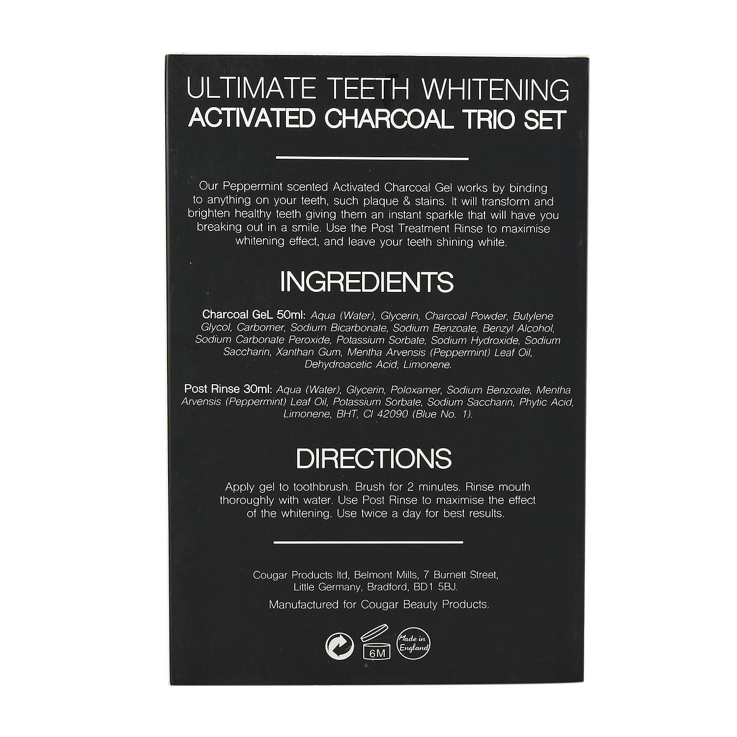 CB & Co. Ultimate Teeth Whitening Activated Charcoal Trio Set