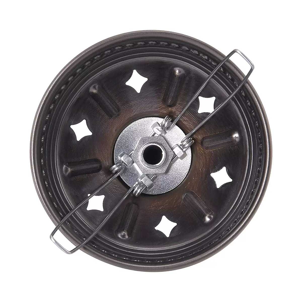 Turkish Inspired Handcrafted Multi Color Wave Moroccan Mosaic Table Lamp with Bronze Base (Requires E-12 Bulb) image number 6