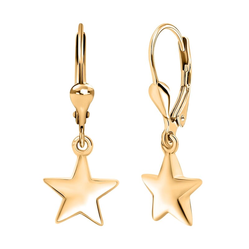 Star Earrings in 14K YG Over Sterling Silver 2.80 Grams