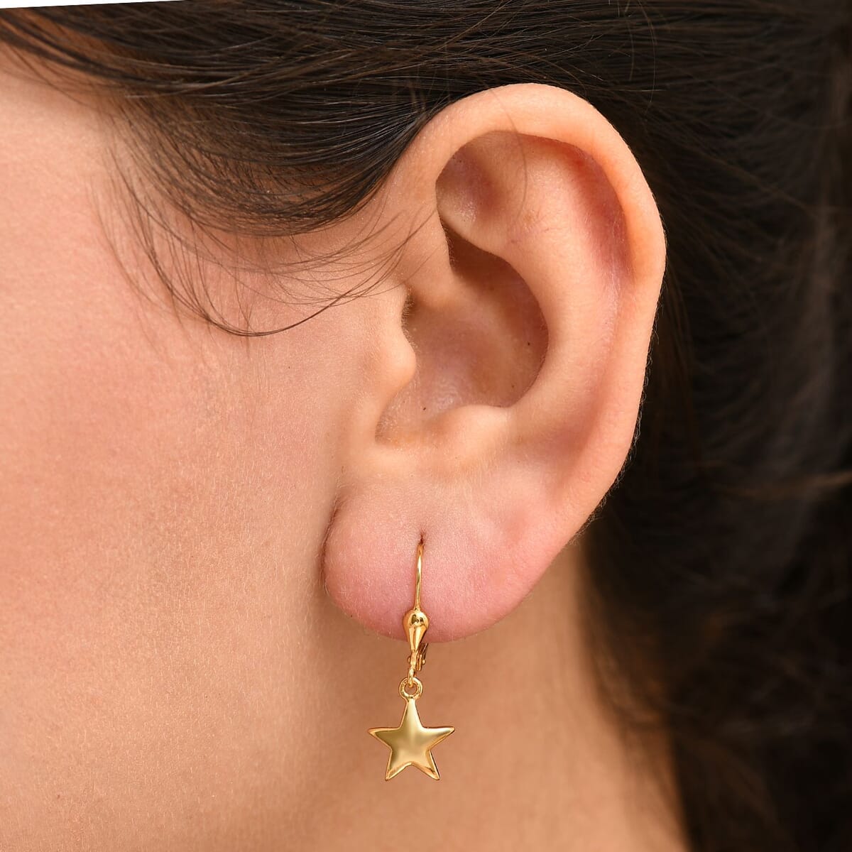 Star Earrings in 14K YG Over Sterling Silver 2.80 Grams image number 2