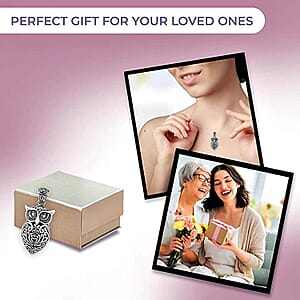 Bali Legacy Owl Pendant without Chain in Sterling Silver, Silver Jewelry For Women, Stylish Pendant without Chain in Silver 9.1 grams