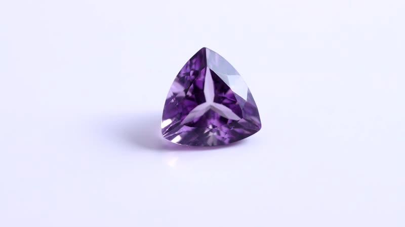 AA Rose De France Amethyst (Trl 11 mm) 4.05 ctw Loose Gemstone