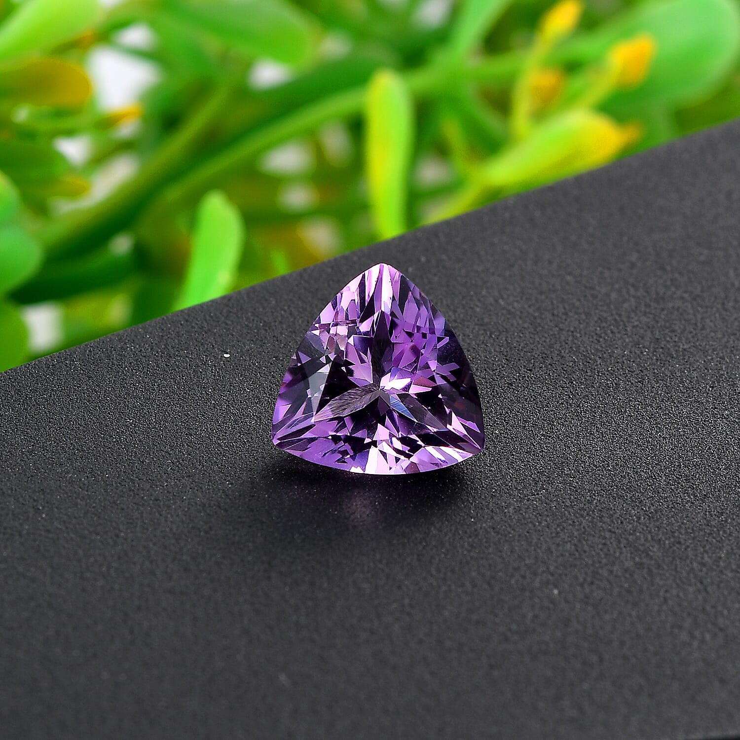 AA Rose De France Amethyst (Trl 11 mm) 4.05 ctw Loose Gemstone