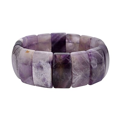 Amethyst 361.50 ctw Block Bracelet, Stretch Bracelet For Women, Jewelry Gifts For Women