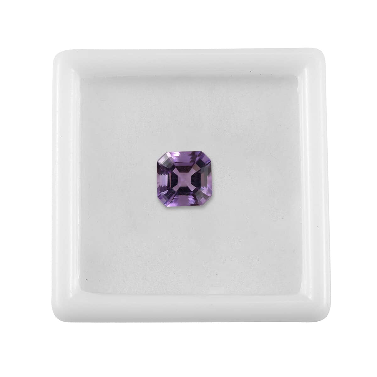 AA Asscher Cut Rose De France Amethyst (Oct 8x8 mm) 2.04 ctw Loose Gemstone image number 3