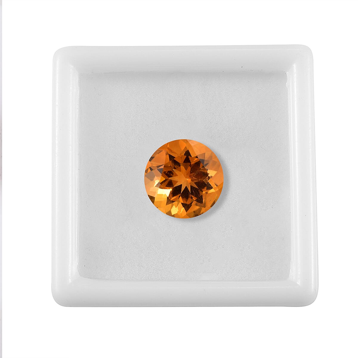 AA Serra Gaucha Citrine (Rnd 12 mm) 5.30 ctw Loose Gemstone