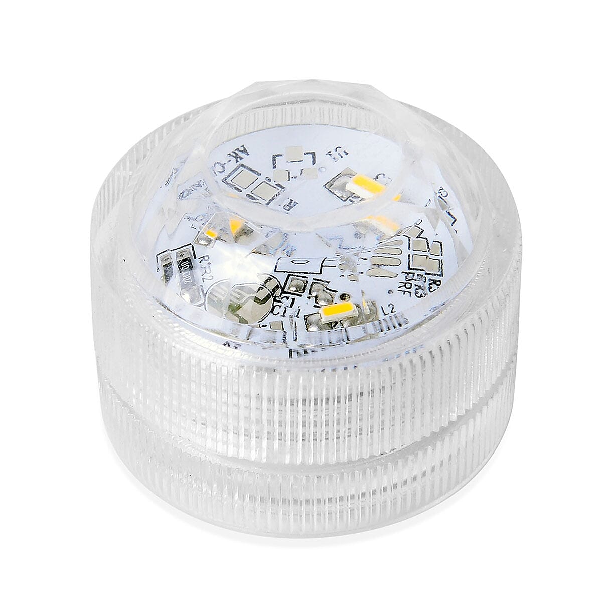 Set of 2 Rose Engraved Ceramic Candle Holders with LED Light (5x3 in) image number 3