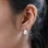 Premium Larimar and Tanzanite Drop Earrings in Platinum Over Sterling Silver 2.90 ctw image number 2