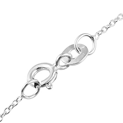 Sterling Silver Cross Pendant Necklace 18 Inches 3.40 Grams