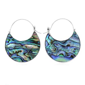 Abalone Shell Earrings in Sterling Silver