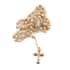 Rosary Style Necklace 26 Inches in Goldtone image number 1