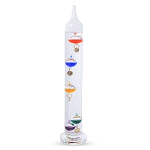 Multicolor Galileo Thermometer with Floating Balls, Weather Predictor Office Home Desk Table Decor, Indoor Decorations Gifts