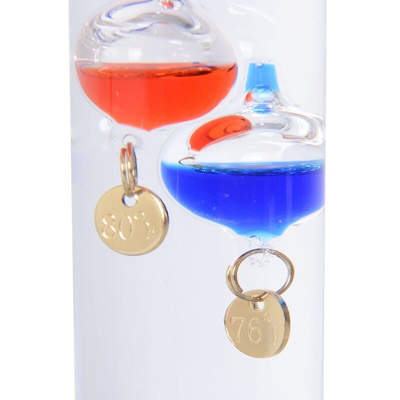 Multicolor Galileo Thermometer with Floating Balls, Weather Predictor Office Home Desk Table Decor, Indoor Decorations Gifts