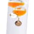 Orange Galileo Thermometer with Floating Balls, Weather Predictor Office Home Desk Table Decor, Indoor Decorations Gifts image number 1