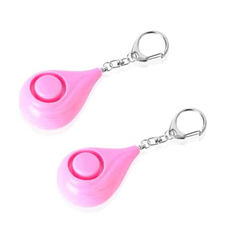 Set of 2 Personal Safety Pink Alarm Keychains (3xLR44 Batteries Included) image number 0