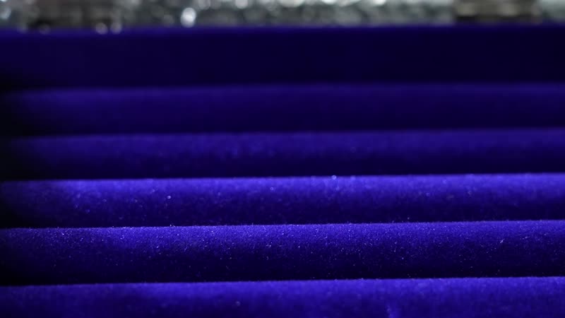 Handcrafted Aluminum Blue Velvet Interior Glass Top Jewelry Box