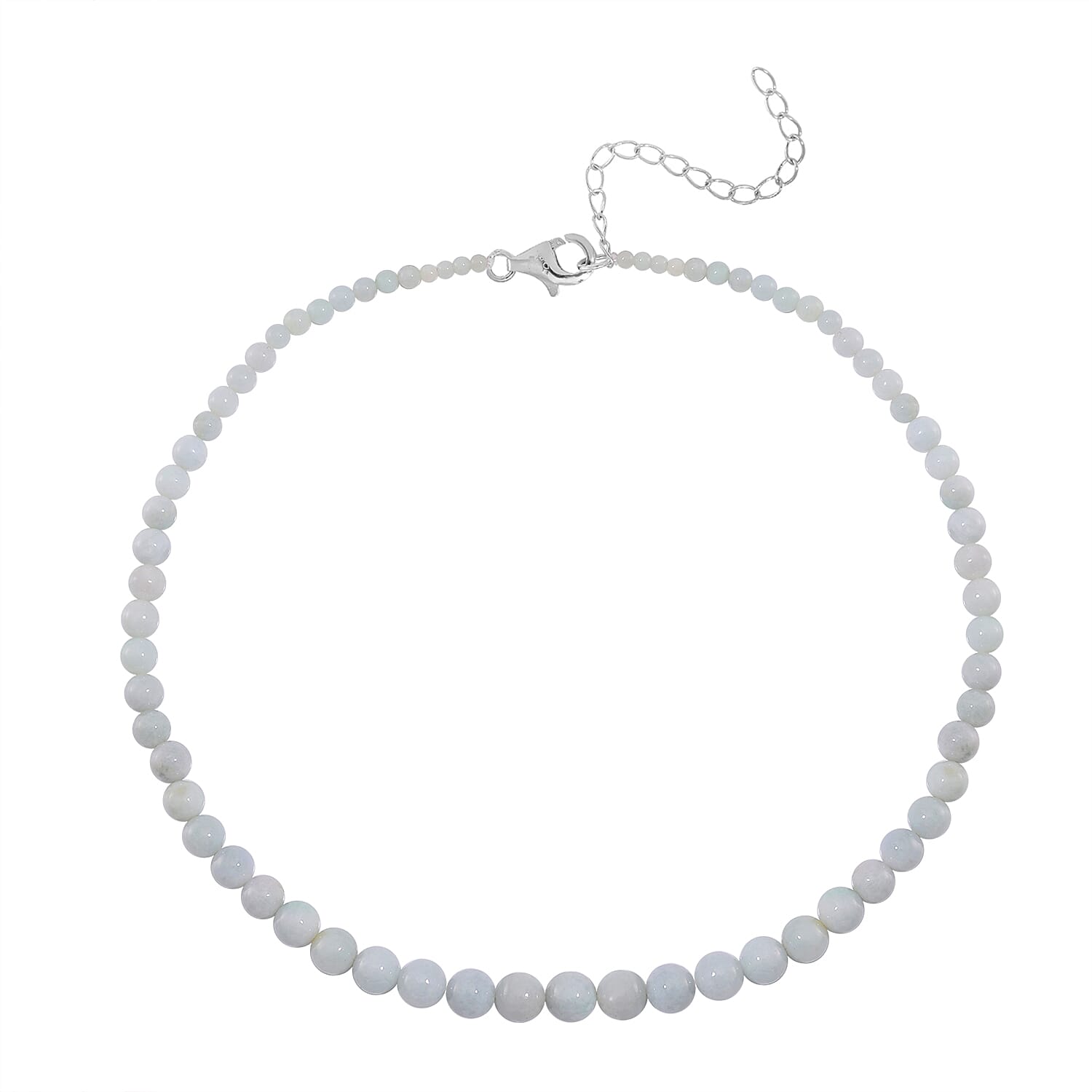 Natural Jade 226.00 ctw Earrings and Beaded Necklace in Sterling Silver 18-20 Inches
