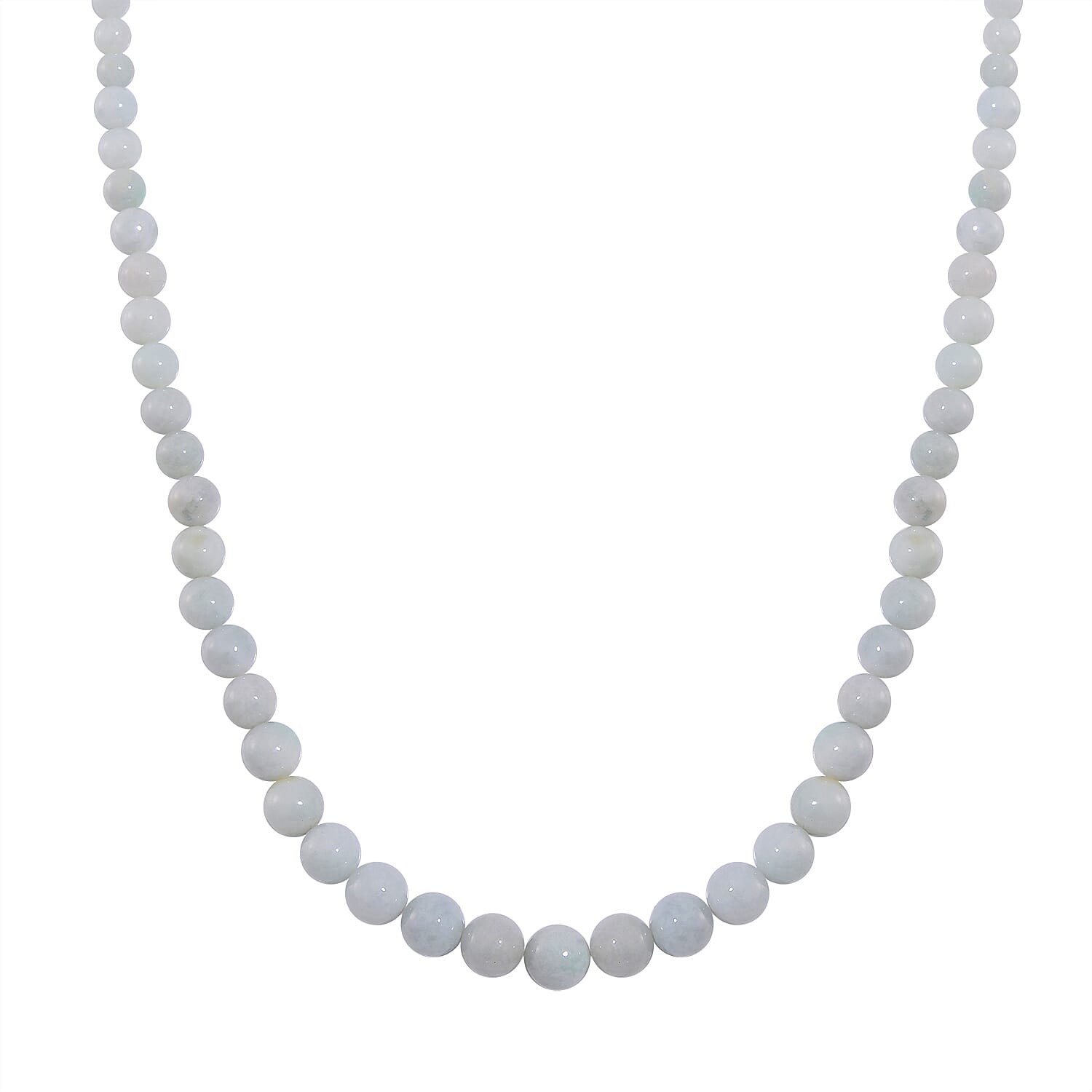 Natural Jade 226.00 ctw Earrings and Beaded Necklace in Sterling Silver 18-20 Inches