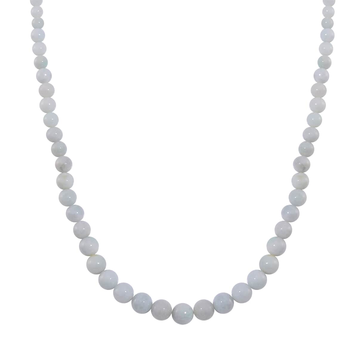 Natural Jade 226.00 ctw Earrings and Beaded Necklace in Sterling Silver 18-20 Inches image number 3