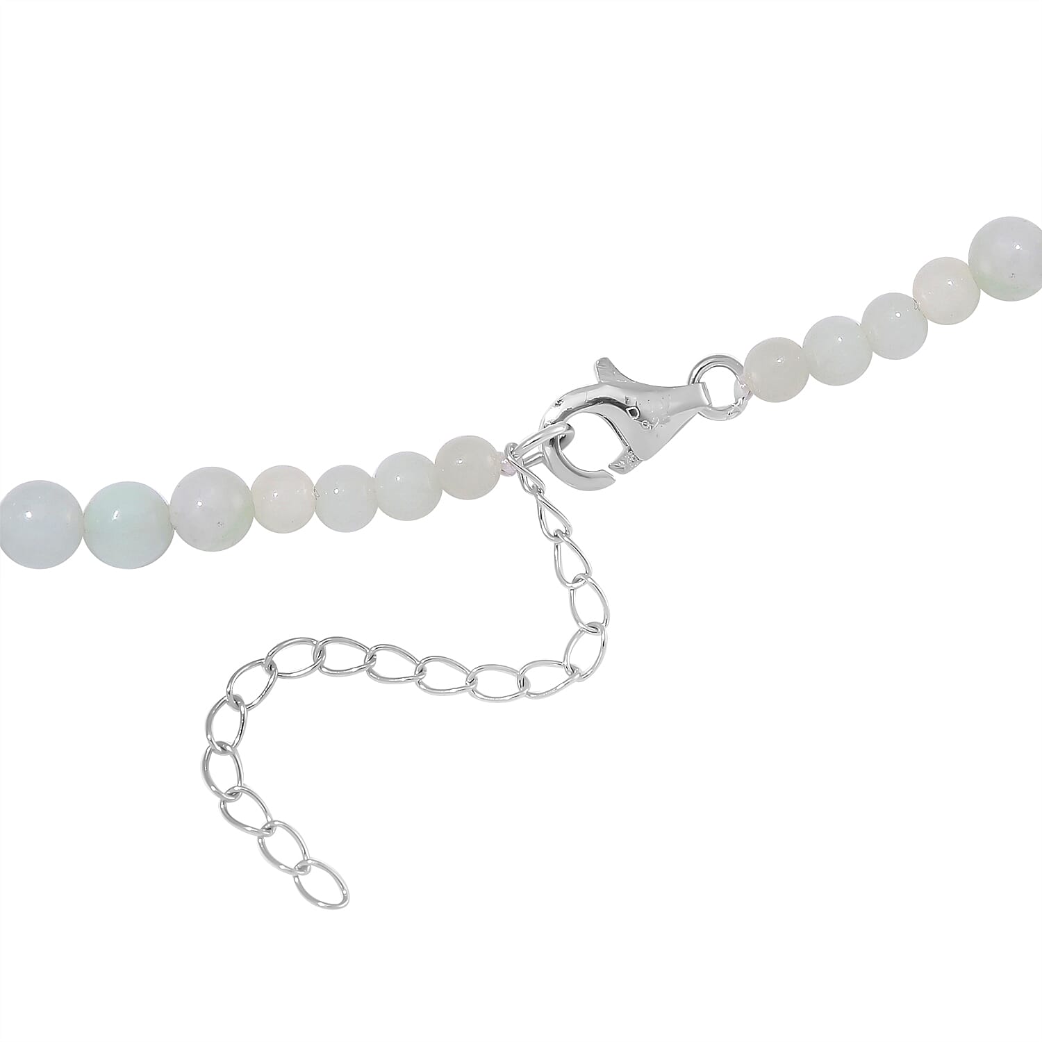 Natural Jade 226.00 ctw Earrings and Beaded Necklace in Sterling Silver 18-20 Inches