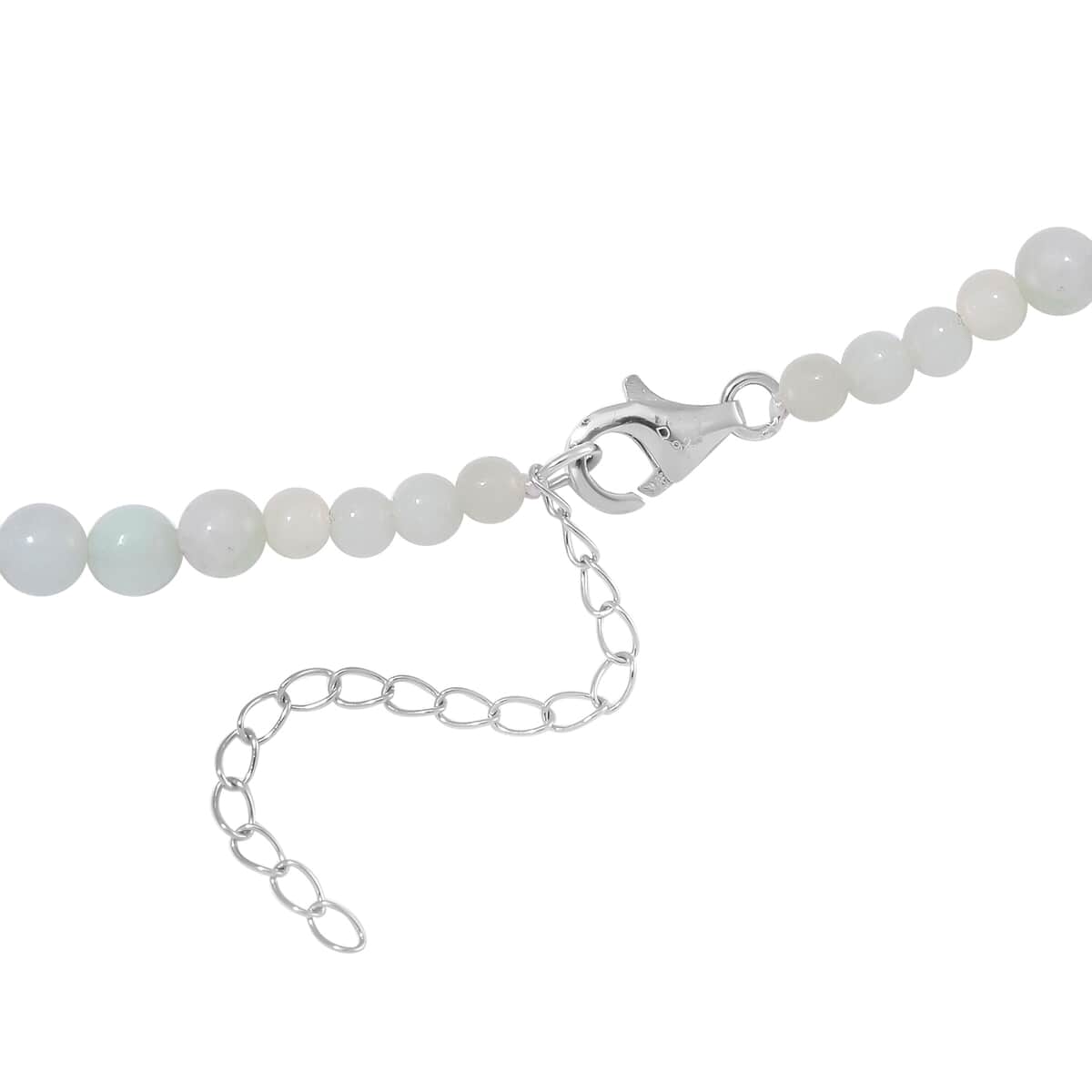 Natural Jade 226.00 ctw Earrings and Beaded Necklace in Sterling Silver 18-20 Inches image number 4