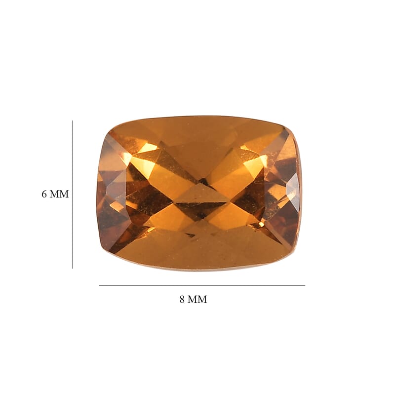 Serra Gaucha Citrine (Cush 8x6 mm) 1.15 ctw Loose Gemstone